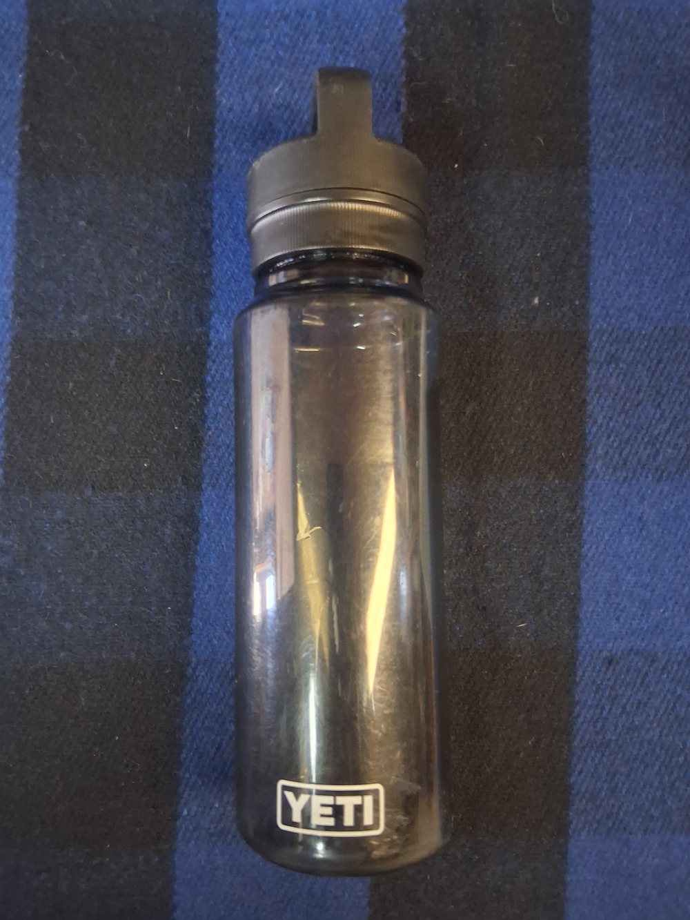 Yeti Black Clear Tritan Water Bottle with Black Lid